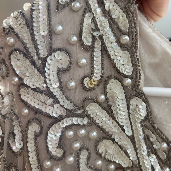 Judith Ann Creations Vintage Style 1094 Handmade Beaded Silk Dress S - Picture 7 of 10